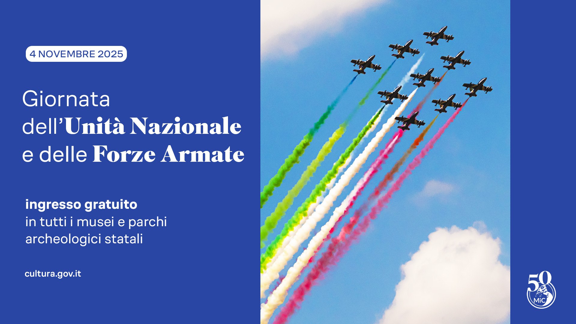Martedì 4 novembre, Giorno dell’Unità nazionale e Giornata delle Forze Armate,