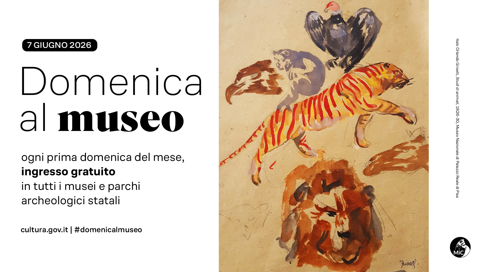 Domenica al Museo 7 giugno 2026